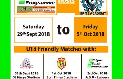 Edgars Youth Programme To Host South Africa’s Brits Soccer Academy